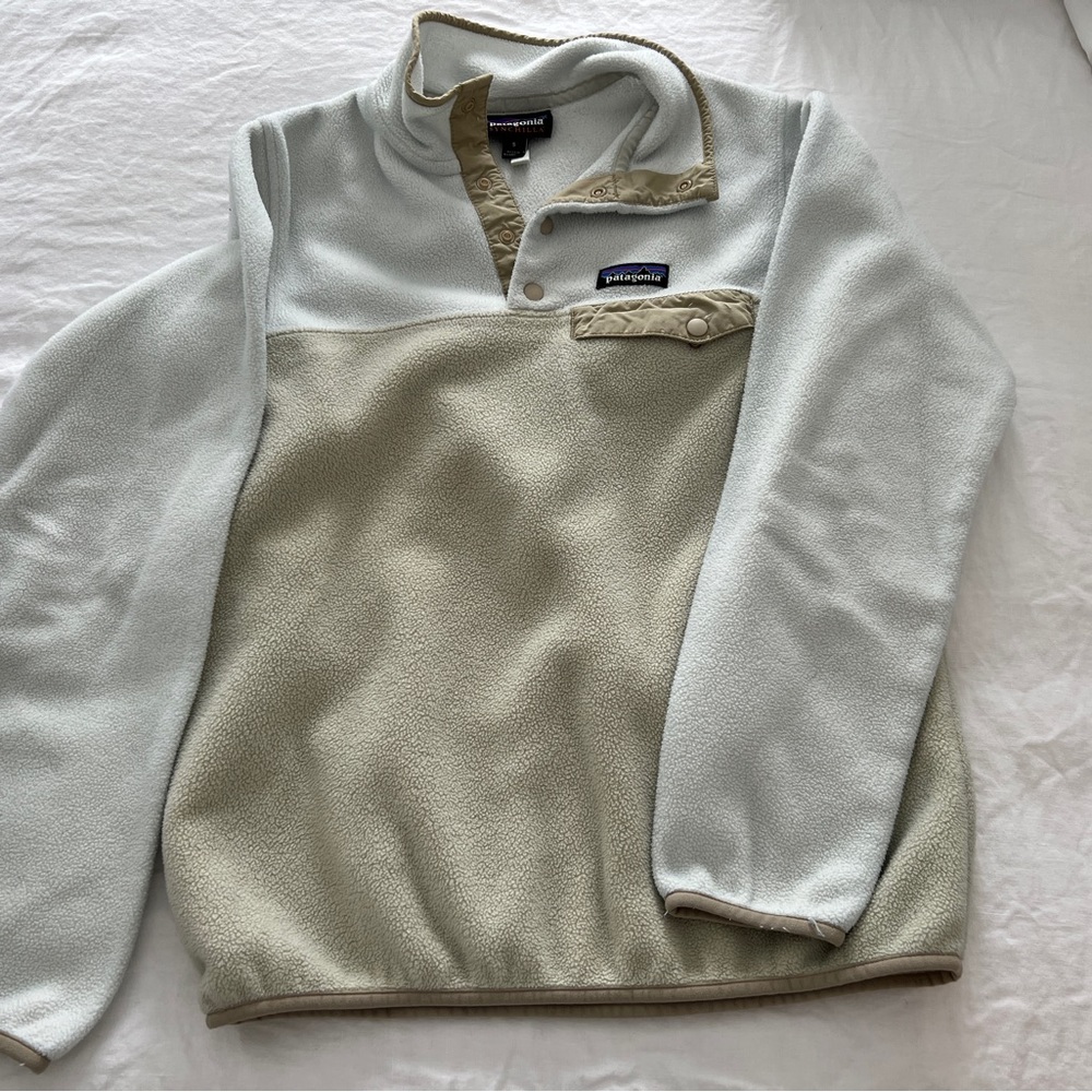 Patagonia Synchilla Colorblock Snap T Fleece Pullover Sweatshirt S